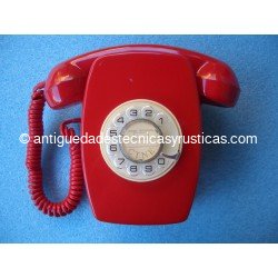 TELEFONO ROJO ESPAÑOL DE PARED AÑOS 70