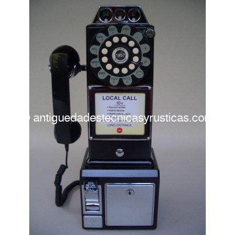 TELEFONO AMERICANO DE MONEDAS TIPO ANTIGUO