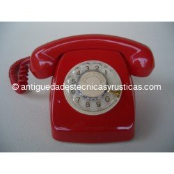 TELEFONO ROJO ESPAÑOL AÑOS 70 DE SOBREMESA