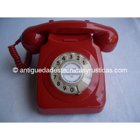 TELEFONO ANTIGUO INGLES DE SOBREMESA AÑOS 70