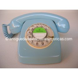 TELEFONO AZUL ESPAÑOL AÑOS 70 DE SOBREMESA