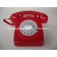 TELEFONO ROJO TIPO INGLES ANTIGUO