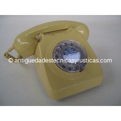 TELEFONO AMARILLO INGLES DE SOBREMESA AÑOS 70