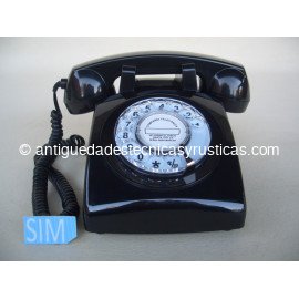 TELEFONO MOVIL RETRO GSM NEGRO DE SOBREMESA