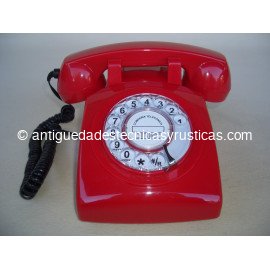 TELEFONO ROJO TIPO ANTIGUO