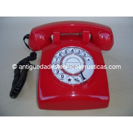 TELEFONO ROJO TIPO ANTIGUO