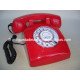 TELEFONO ROJO TIPO ANTIGUO