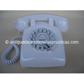 TELEFONO BLANCO TIPO ANTIGUO