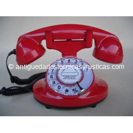 TELEFONO ROJO TIPO ANTIGUO
