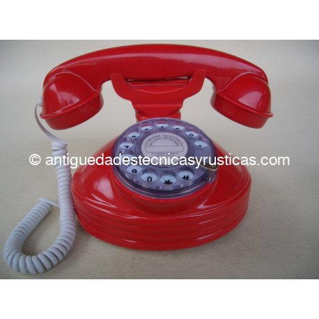 TELEFONO ROJO TIPO ANTIGUO