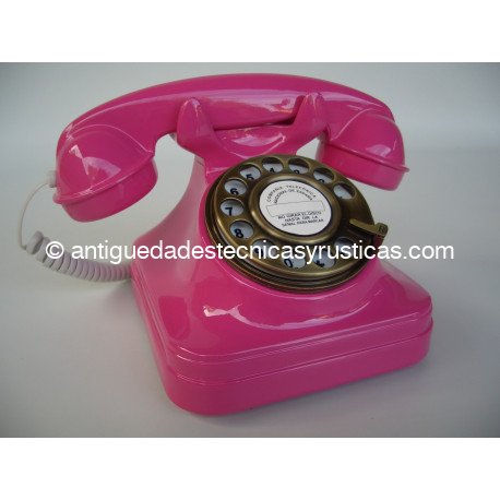 TELEFONO FUCSIA TIPO ESPAÑOL ANTIGUO