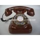 TELEFONO MARRON TIPO ESPAÑOL ANTIGUO