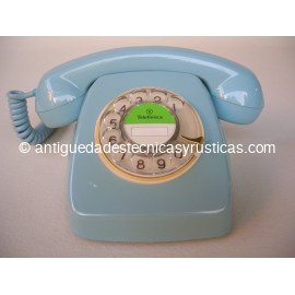 TELEFONO AZUL ESPAÑOL AÑOS 70 DE SOBREMESA