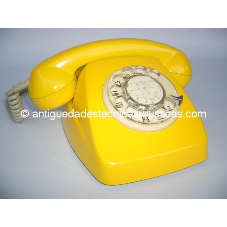 TELEFONO HERALDO AMARILLO ESPAÑOL AÑOS 70
