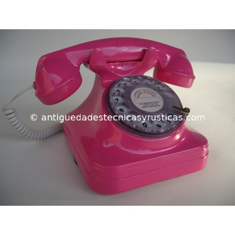 TELEFONO FUCSIA TIPO ESPAÑOL ANTIGUO