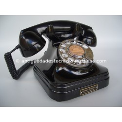 TELEFONO ANTIGUO BAQUELITA DIAL CROMADO
