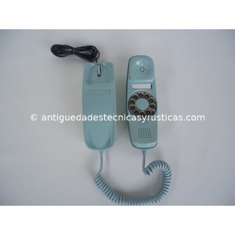 TELEFONO GONDOLA AZUL DE SOBREMESA AÑOS 70
