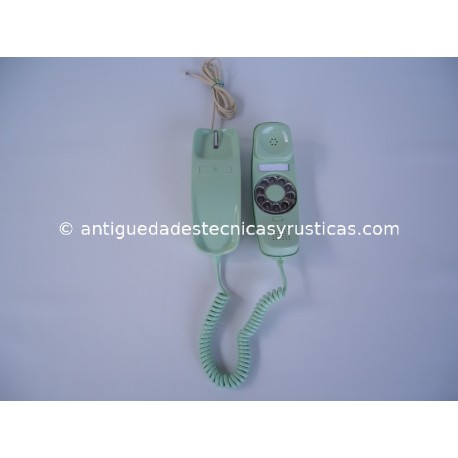 TELEFONO GONDOLA VERDE DE SOBREMESA AÑOS 70