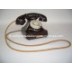 TELEFONO ANTIGUO BAQUELITA MARRON SERVICIO DE COMUNICACIONES OFICIALES