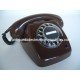 TELEFONO ANTIGUO MARRON CHOCOLATE AÑOS 70 