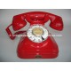 TELEFONO ESPAÑOL AÑOS 50 LACADO EN ROJO