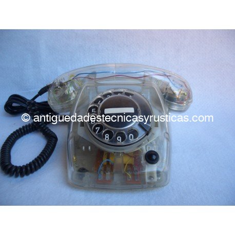 TELEFONO ANTIGUO ERICSSON TRANSPARENTE AÑOS 70