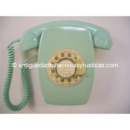TELEFONO HERALDO VERDE DE PARED AÑOS 70